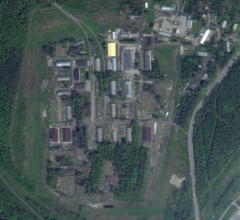 彼得罗扎沃茨克仓库卫星图像显示新建筑